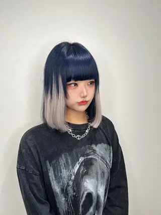 ショート カラー ENA💗NEXT /ハイトーンエクステのヘアスタイル