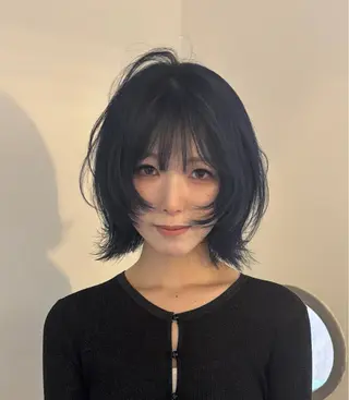 ミディアム カラー にちか /似合う個性派カラーのヘアスタイル