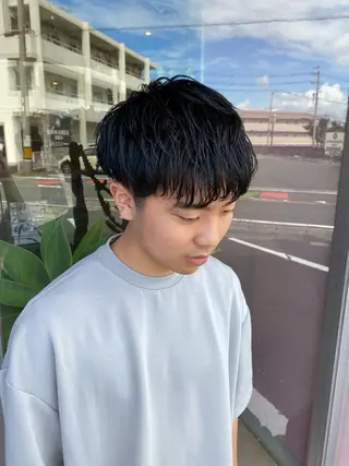 パーマ メンズ 似合わせレイヤー/ Wカラー🧸こころのヘアスタイル