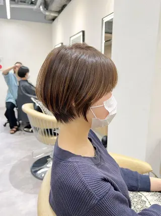 ショート カラー 【似合わせ・レイヤー ・パーマ】海気のヘアスタイル