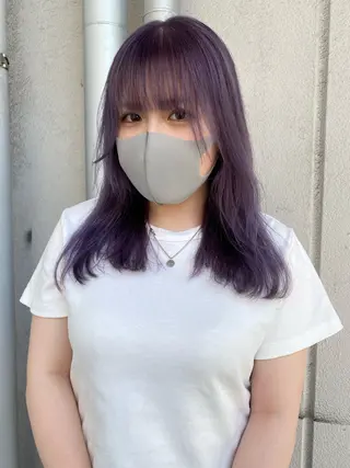 セミロング カラー ichika/福岡 /透明感カラー🤎のヘアスタイル