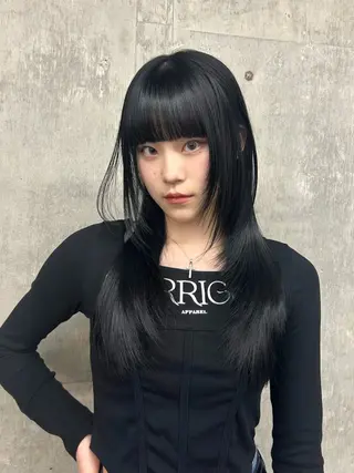 ロング 髪質改善カラー🦋 レイヤー/ナカネのヘアスタイル