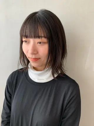 ミディアム カラー ウルフレイヤーカット /チヒロのヘアスタイル
