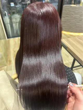 ロング カラー 🩵透明感/艶カラー /ダブルカラー🪽のヘアスタイル