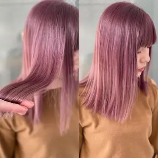ミディアム カラー ヘアアレンジ 縮毛矯正 髪質改善寺坂雄飛💐のヘアスタイル