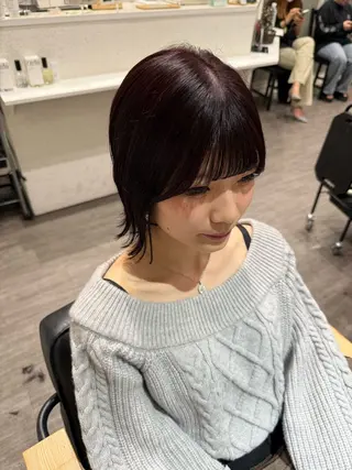 ミディアム カラー 艶髪レイヤー上田 紗也🇰🇷💗のヘアスタイル