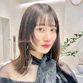 ミディアム 表参道レイヤー Kinoのヘアスタイル