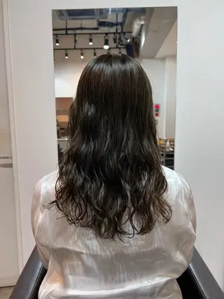 ミディアム 🌿朝5分でお洒落 パーマスタイル🌿のヘアスタイル