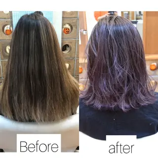 ミディアム カラー ✨髪質改善専門店✨ QOLU✨のヘアスタイル
