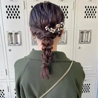 ヘアアレンジ 初めてのショート お任せください✂️のヘアスタイル