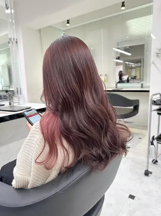 カラー うる艶🤍春のトレン ドヘア🤍上野美容室のヘアスタイル