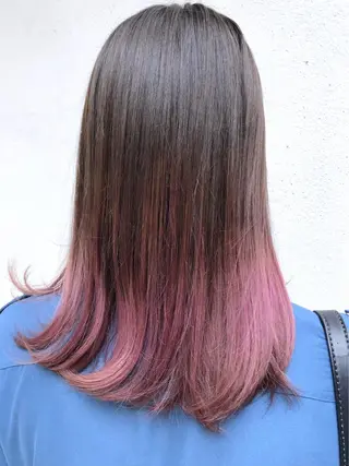 セミロング カラー 髪質改善/艶髪 やまなかのヘアスタイル