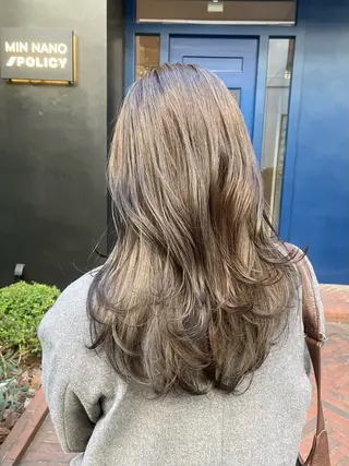 セミロング カラー 川上拓真 ✂︎学芸大学のヘアスタイル