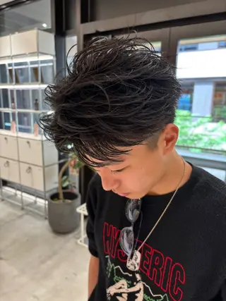 ショート パーマ メンズ 髪質改善＆美髪矯正 専門美容師:植原瑞樹のヘアスタイル