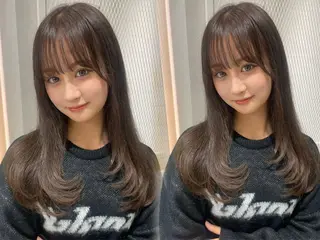 セミロング 縮毛矯正/髪質改善 🌟本郷壮一郎のヘアスタイル