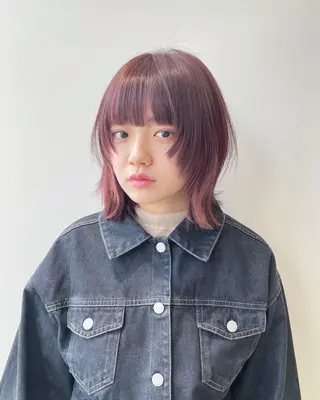 ミディアム カラー ボブ/メンズ /sora🌙✨️のヘアスタイル