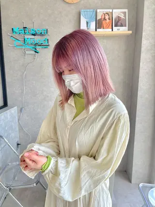 ミディアム カラー 一ノ瀬 暁のヘアスタイル