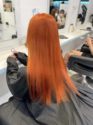カラー セミロング 🤍透明感カラー🤍 似合わせ🤍AINEのヘアスタイル
