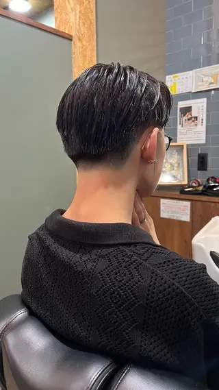 ミディアム メンズ 荻沼 快のヘアスタイル