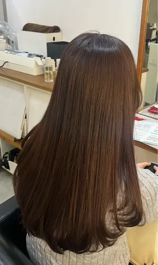 ロング カラー ✨🎨ブリーチなし 透明感カラー✨美友のヘアスタイル