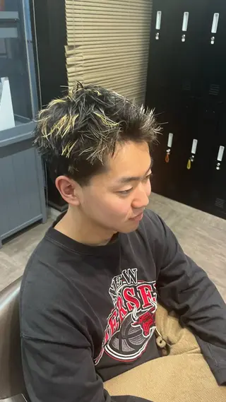 メンズ メンズカット パーマ飯野友喜のヘアスタイル