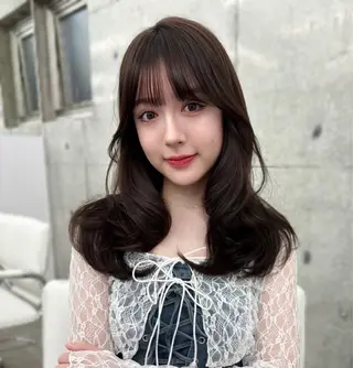 ロング 𝑨𝑴𝑰 🎀 モテガーリーヘア🤍のヘアスタイル