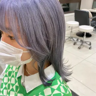 ミディアム equal銀座 黒田💚のヘアスタイル