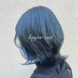 ミディアム カラー しま ななこのヘアスタイル