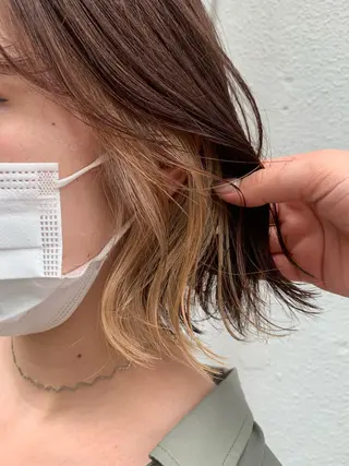 ミディアム SEAM アキホのヘアスタイル