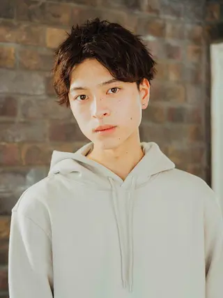 ミディアム カラー パーマ メンズ 似合わせ💖トレンド ✨TAKAMI😊のヘアスタイル