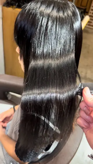 ロング パーマ 髪質改善 すずきひじりのヘアスタイル