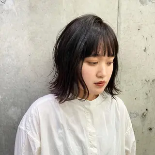 ミディアム 🟠soLo🟠染谷 駿介🟠髪質改善🟠のヘアスタイル