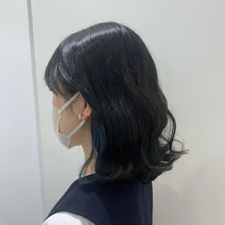 ミディアム カラー 艶髪/酸性ストレート /髪質改善/内村麻衣のヘアスタイル