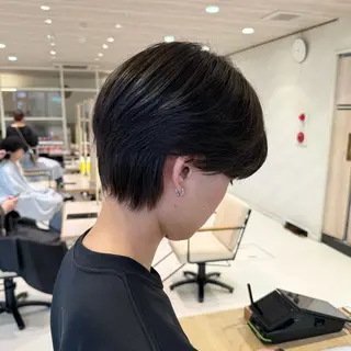 ショート メンズ フェザー/ニュアンス パーマ/ryutoのヘアスタイル