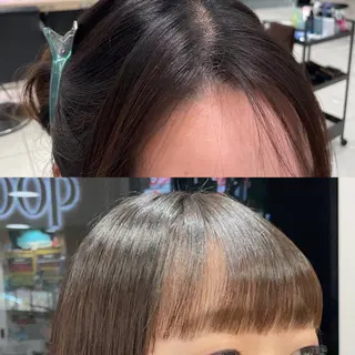 パーマ クロスパーマ/うる艶 カラー/Kurumiのヘアスタイル