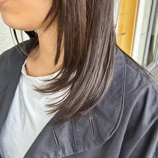 ミディアム 遠藤姫花 𝒂𝒔𝒉草加𓂃のヘアスタイル