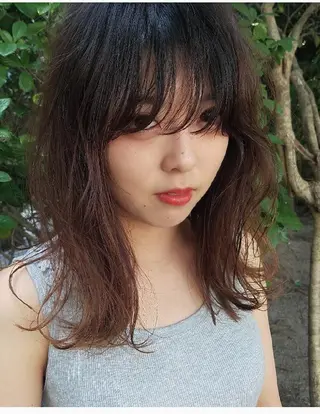 セミロング 🙃 透明感カラー/ボブのヘアスタイル