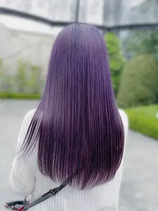 セミロング カラー パーマ ヘアアレンジ メンズ キッズ レイヤー×ハイトーン / mihana🪐のヘアスタイル