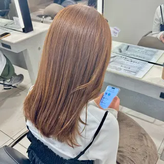 ミディアム カラー ✨️髪質改善✨️ツヤ カラー✨️竹脇美奈のヘアスタイル