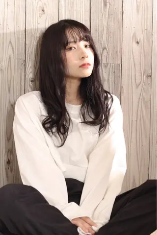 セミロング 石沢 知康のヘアスタイル