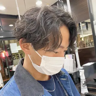 ショート パーマ メンズ 似合わせ提案サラ艶♡ 彩華のヘアスタイル
