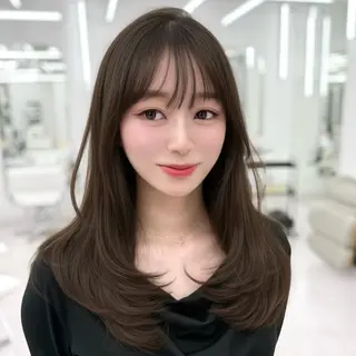 ロング カラー 韓国ヘア🇰🇷× 髪質改善🫧テルのヘアスタイル