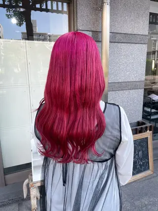 ロング カラー イワタ マハ/ minim hairのヘアスタイル