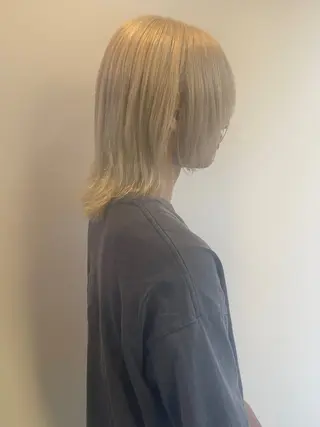 ミディアム カラー ハラダ リョウセイのヘアスタイル