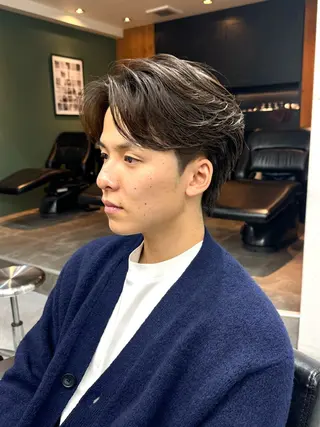 パーマ メンズ シャドウパーマ/ 波巻パーマYu-Kiのヘアスタイル