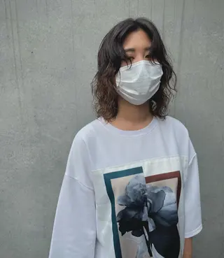 ミディアム パーマ Ikeda Uのヘアスタイル