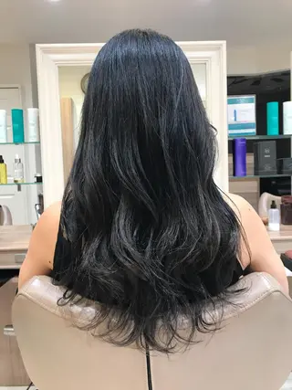 セミロング カラー 当日予約🆗✂︎ ウエモト タクのヘアスタイル