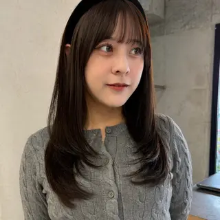 ロング カラー 韓国レイヤー/暖色 カラー/KOTONEのヘアスタイル