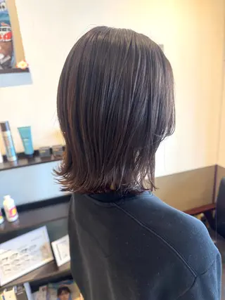 ミディアム カラー 坂井田 浩樹のヘアスタイル