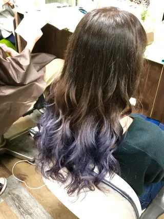 ロング カラー みやもと まなみのヘアスタイル